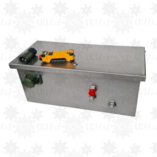 Zasilacz hydrauliczny do wywrotu naczepy, kontenerów POWER UNIT 2 prędkości 4,5kW radio 100m do siłowników hyva binotto 24v