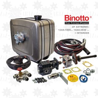 zestaw hydrauliczny Daf XF CF XG hydraulika do wywrotu naczepy wanny Binotto Hyva ETN Hewea do ciągnika siodłowego ZF automat Astronic Intarder Retarder