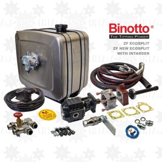 zestaw hydrauliczny MAN TGA THX hydraulika do wywrotu naczepy wanny Binotto Hyva ETN Hewea do ciągnika siodłowego ZF Ecosplit 16S-151 16S-221 oraz New Ecosplit 8S-1620 16S-2730 manualna manual Intarder Retarder
