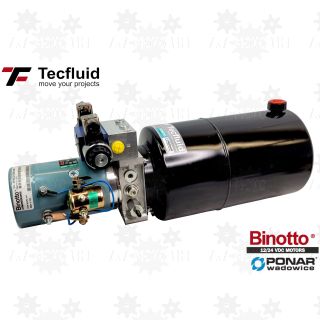 3kW zasilacz kompaktowy z rozdzielaczem 1 sekcja 24V agregat hydrauliczny tecfluid ponar binotto