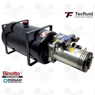 4KW mocny zasilacz agregat 24V elektropompa z wentylatorem 250 bar 1 sekcja zbiornik 23L