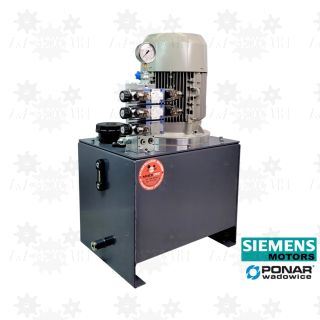 5,5kW Zasilacz hydrauliczny z rozdzielaczem 3 sekcje, 400V stacja hydrauliczna agregat siemens ponar