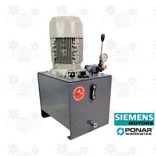 7,5 kW Zasilacz hydrauliczny ze zbiornikiem 60l i rozdzielaczem manualnym rozdzielacz ręczny stacja hydrauliczna agregat siemens