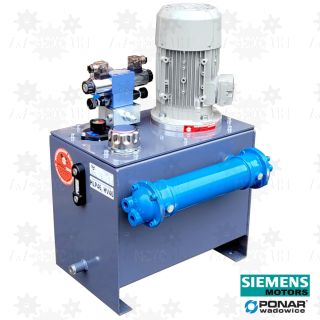 Zasilacz hydrauliczny 400v z wymiennikiem ciepła 4kW siemens ponar wadowice chodnicą wodną
