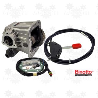 Przystawka PTO do skrzyni biegów IVECO DAILY 2840.6 podnośnika koszowego branowca hds Binotto OMFB na linkę z linką 00107100137 dźwignią
