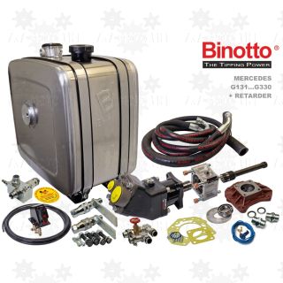 Hydraulika do WALKING FLOOR ruchoma podłoga z pompą tłoczkową zestaw hydrauliczny do naczepy wanny Binotto Hyva ETN Hewea do ciągnika siodłowego Mercedes G131 G330 Actros  Acsor Antos automat manual skrzynia automatyczna manualna Retarder Retarderem
