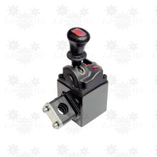Sterowanie pneumatyczne do hydrauliki wywrotu + przystawka automat z obudową z montażem na poręcz D22