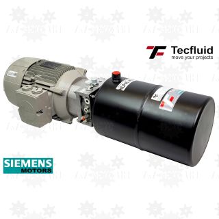 4kW Zasilacz hydrauliczny 400V elektro pompa ze zbiornikiem 10L TecFluid agregat hydrauliczny siemens ponar kompaktowy
