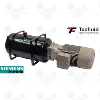 3,3kW Zasilacz hydrauliczny 400V 14,2l/min elektro pompa ze zbiornikiem 23L TecFluid Siemens