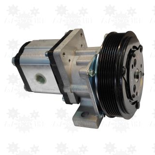 Pompa hydrauliczna 25l/min z elektrosprzęgłem 24V i kołem pasowym PK7 do piaskarki