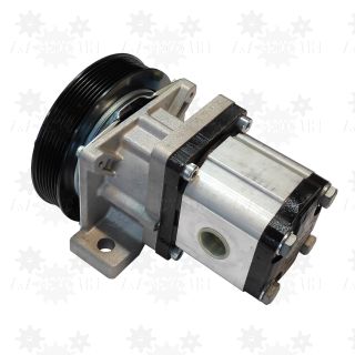 Pompa hydrauliczna 20l/min ze sprzęgłem elektrycznym 12V i kołem pasowym PK7 do piaskarki SPRINTERA
