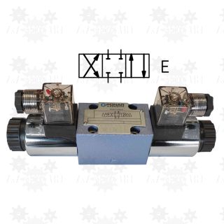 Rozdzielacz blokowy suwakowy sterowany elektrycznie 24V 4WE6-E-32/G24 PONAR suwak E cetop 3