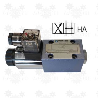 Rozdzielacz typ HA 12V suwakowy NG6 sterowany elektrycznie 4WE6 rexroth zrzutowy