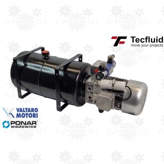 1,5kW Zasilacz hydrauliczny 230V 4,3l/min z rozdzielaczem proporcjonalnym zbiornik 23L TecFluid Ponar Valtaro Motori