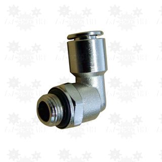 Przyłącze pneumatyczne KĄTOWE 1/8" wąż 6mm, kolanko pneumatyczne