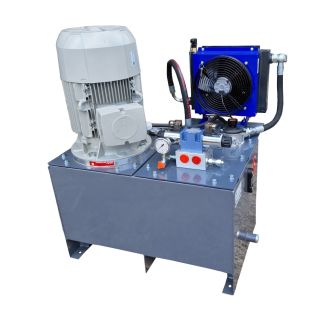 11kW Zasilacz hydrauliczny do prasy 400V dwupompowy z chłodnicą