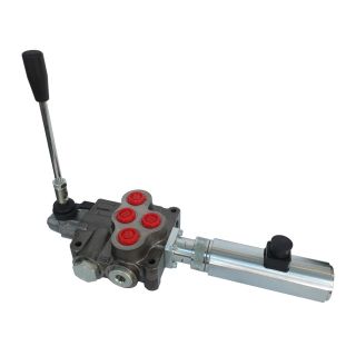 Rozdzielacz Hydrauliczny 80l sterowany elektrycznie z dźwigniami do lawety pomocy drogowej wciągarki