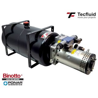 4KW mocny zasilacz agregat 24V elektropompa z wentylatorem 250 bar 1 sekcja zbiornik 23L