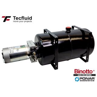 3KW zasilacz hydrauliczny z systemem START UP 24V ze zbiornikiem 22L  tecfluid Binotto