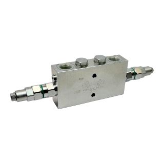 Zamek hydrauliczny siłownika OVERCENTER  przeciwciężaru sterowany bliźniaczy VBCD 3/4" DE CC overcenter HAWE Hydraulik Type LHK Load Holding Valve