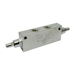 Zawór zwrotny sterowany bliźniaczy VBCD 1/2" DE-A REGULOWANY - zamek siłownika V0432