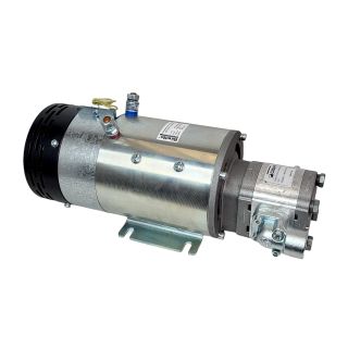 Elektro pompa hydrauliczna Casappa 10l/min z silnikiem 4,5kW 24V do pojazdów wielogabarytowych, najazdów 220bar