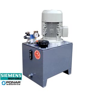 5,5kW Agregat hydrauliczny z rozdzielaczem 1 sekcja 400V zbiornik 60 litrów Zasilacz hydrauliczny do prasy ponar siemens