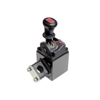 Sterowanie pneumatyczne do hydrauliki wywrotu + przystawka automat z obudową z montażem na poręcz D22