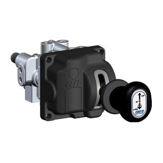Sterowanie pneumatyczne WĄSKIE do hydrauliki: WYWROT