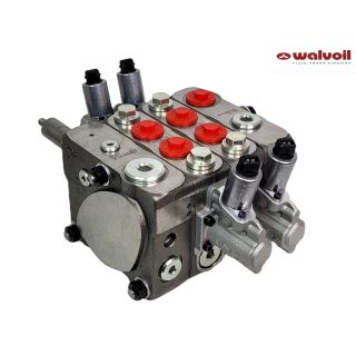 Rozdzielacz proporcjonalny Load Sense (LS) Walvoil 2 sekcyjny 160l/min 12V hds, fassi, palfinger, atlas