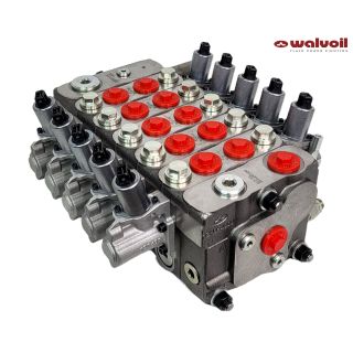 Rozdzielacz proporcjonalny z LS Load Sense Walvoil 5 sekcyjny do HDS Hiab 160l/min 24V
