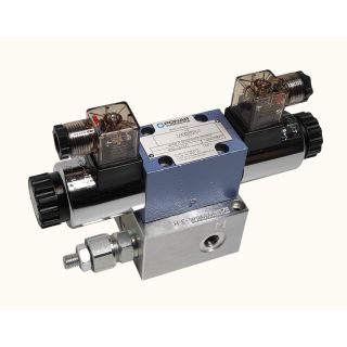 Rozdzielacz CETOP 3 24V z płytą NG6 (40-80 l/min) elektryczny
