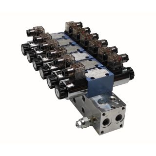 Rozdzielacz 6 sekcyjny oryginał ponar wadowice cetop 3 4we6 12v 24v 230v parker