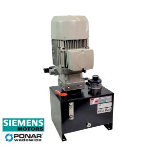 4kW Agregat hydrauliczny z rozdzielaczem proporcjonalnym 1 sekcja 400V zasilacz elektro pompa siemens ponar tecfluid