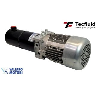 1,5kW Zasilacz hydrauliczny 230V 1,7 l/min elektro pompa ze zbiornikiem 3L TecFluid valtaro motori agregat