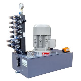 markowy zasilacz agregat hydrauliczny ponar wadowice siemens przemysłowy niski zbiornik 4kW 4we6 cetop 3 rozdzielacz sekcyjny do siłowników dwustronnego działania