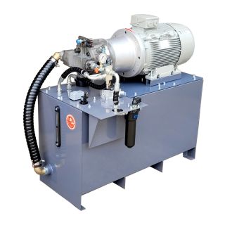 Agregat przemysłowy 22kW z pompą tłoczkową o zmiennym wydatku 100l/min 300 bar z regulatorem mocy i LOAD SENSING LS zasilacz stacja hydrauliczna