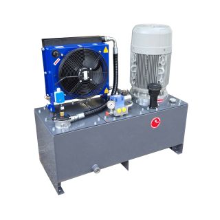 Zasilacz hydrauliczny o dużej mocy 22 KW do zadań uniwersalnych z chłodnicą oleju