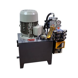 Stacja hydrauliczna wysokociśnieniowa 350bar 4KW sterowana radiowo z pilotem