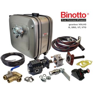 zestaw hydrauliczny Volvo FH12 FH16 hydraulika do wywrotu naczepy wanny Binotto Hyva ETN Hewea do ciągnika siodłowego ZF Astronic R1000 SRO2400 VT1708 VTO2814B Retarder Intarder