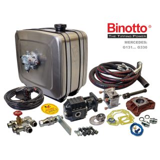 zestaw hydrauliczny Mercedes Actros Axor Antos hydraulika siłowa do wywrotu naczepy wanny Binotto Hyva ETN Hewea do ciągnika siodłowego automat hydraulika siłowa