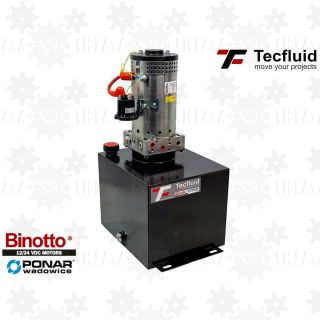 4KW zasilacz hydrauliczny 24V elektropompa z wentylatorem 250 bar do ciężkich najazdów tecfluid Binotto