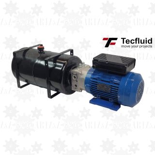 2,2kW Zasilacz hydrauliczny 230V 8l/min elektro pompa ze zbiornikiem 23L TecFluid
