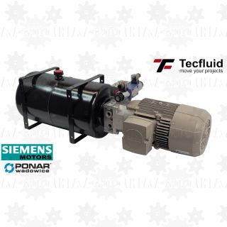 3,3kW Zasilacz hydrauliczny 400V 6l/min z rozdzielaczem proporcjonalnym zbiornik 23L TecFluid Ponar Siemens agregat