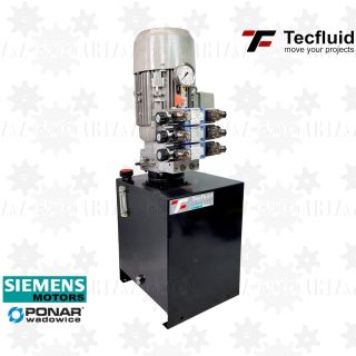 2,5kW Zasilacz agregat hydrauliczny kompaktowy 30L 400V TecFluid 3 sekcje Siemens Ponar