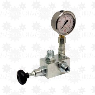 Zawór do kontroli i pomiaru ciśnienia w układzie hydraulicznym