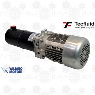 1,5kW Zasilacz hydrauliczny 230V 1,7 l/min elektro pompa ze zbiornikiem 3L TecFluid valtaro motori agregat