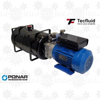 2,2kW Zasilacz hydrauliczny 230V z rozdzielaczem proporcjonalnym zbiornik 23L TecFluid Ponar