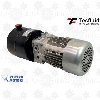 1,5kW Zasilacz hydrauliczny 230V 1,7 l/min elektro pompa ze zbiornikiem 5L TecFluid valtaro motori agregat